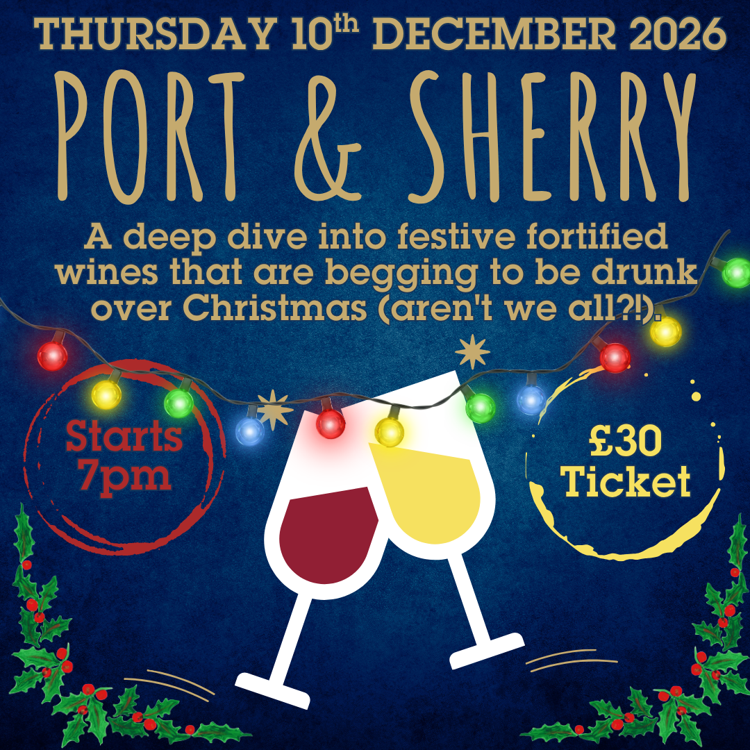 27a. Port & Sherry Tasting β THURSDAY 10 DECEMBER 2026 - 7pm