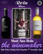 26b. Meet Ana Rola – The Winemaker Behind Rola Wines - SATURDAY 7 NOVEMBER 2026 - 2pm