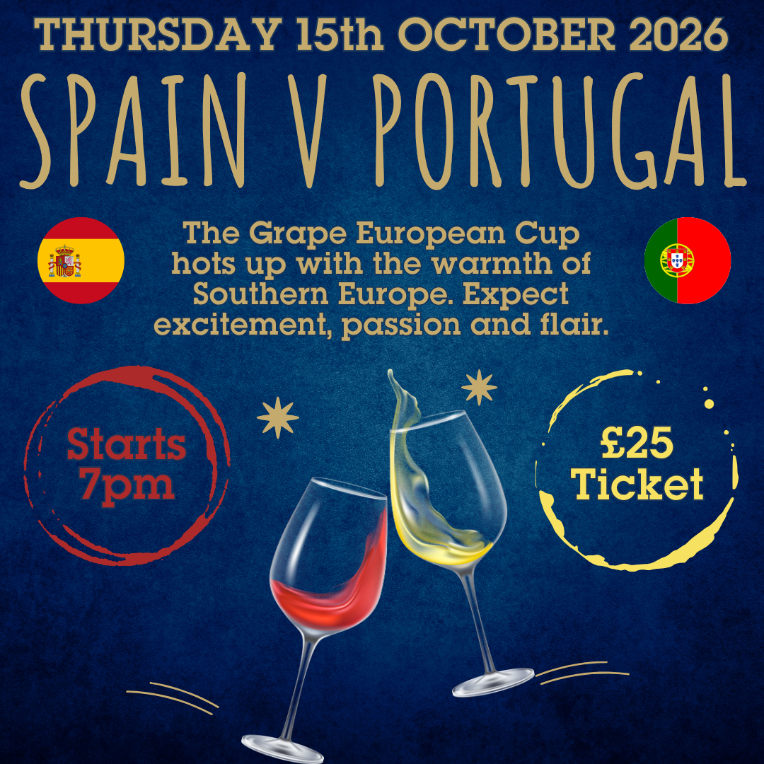 25c. Spain v Portugal Wine Tasting - THURSDAY 15 OCTOBER 2026 - 7pm