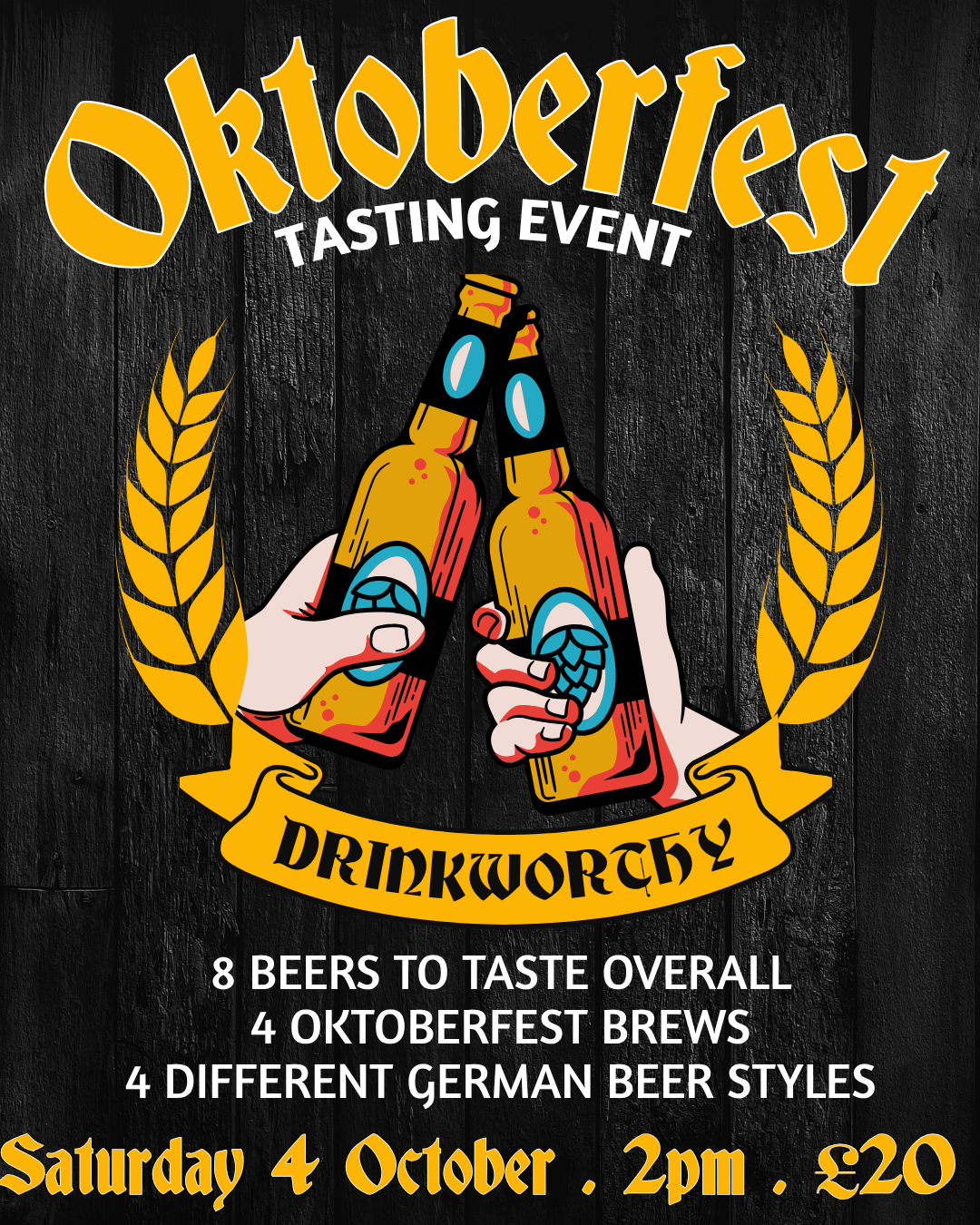 08. Oktoberfest Beer Tasting / Saturday 4th October 2025 / 2pm