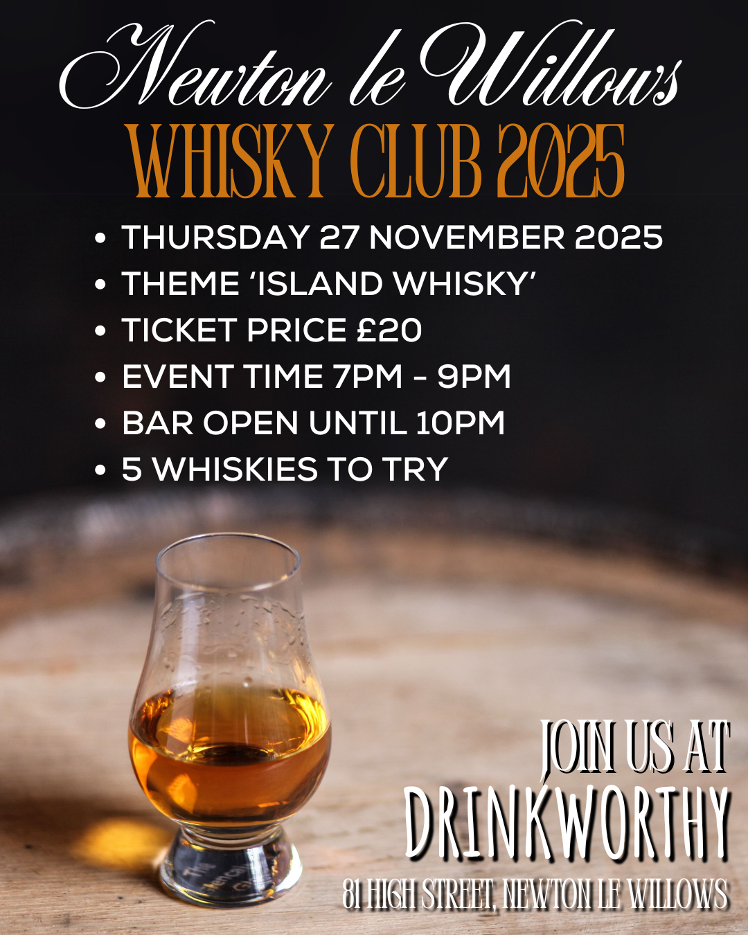 12. Whisky Club - 27 November - Island Whisky