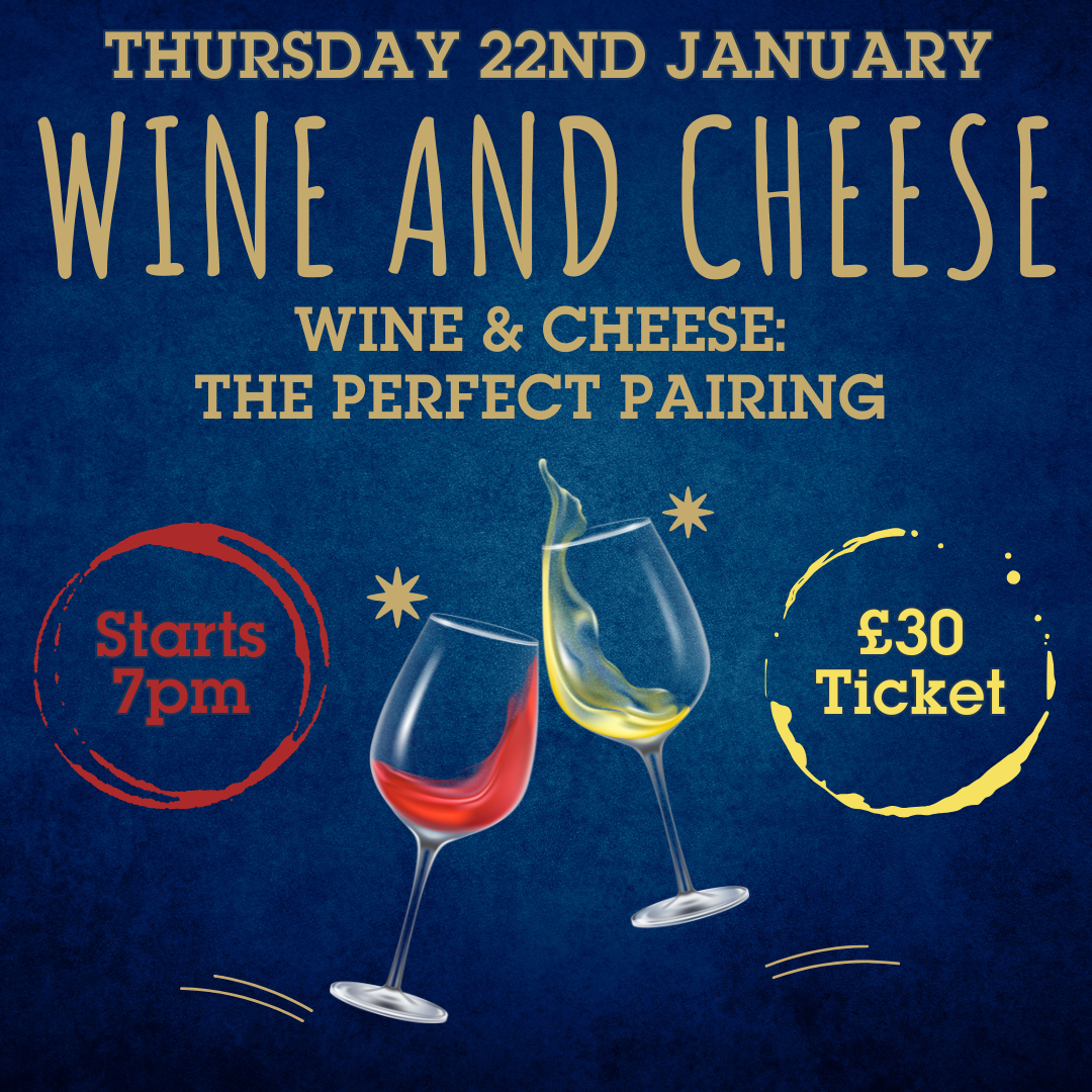 01. Wine Tasting 2026 – Thursday 22nd January 2026 – Wine & Cheese
