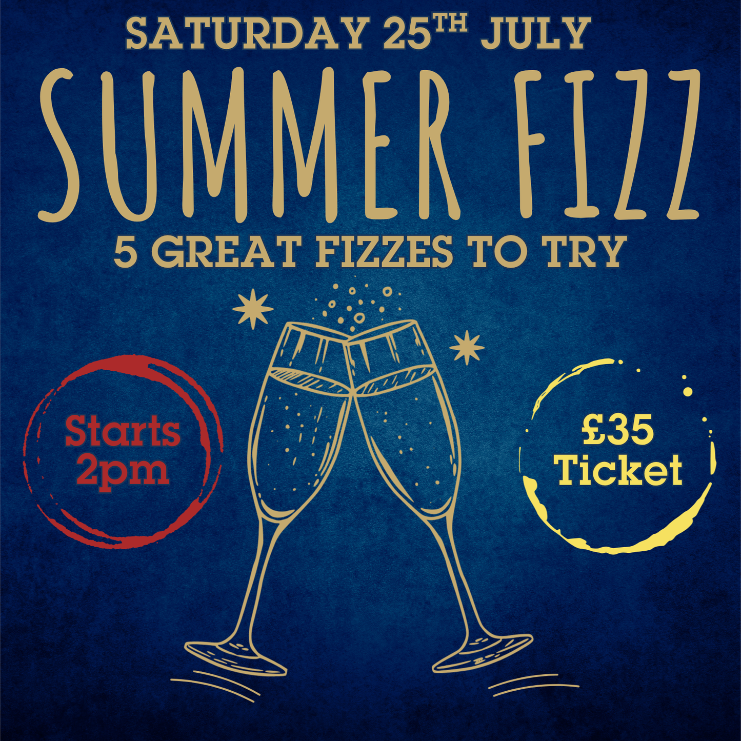 20. Summer Fizz Tasting Afternoon | Saturday 25 July 2PM