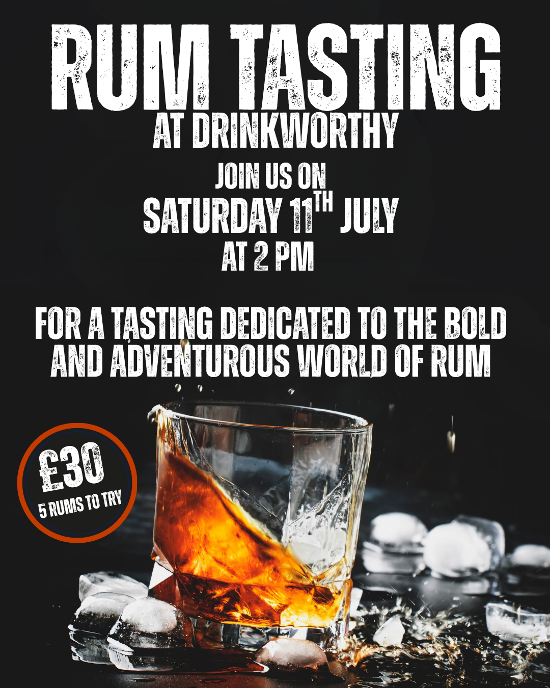 17. Rum Tasting Special | Saturday 11 July 2PM