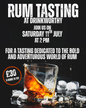17. Rum Tasting Special | Saturday 11 July 2PM