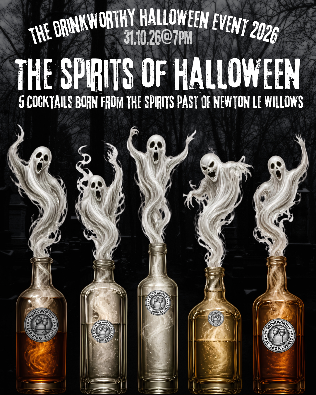 25g. The Spirits of Halloween – Drinkworthy Halloween Cocktail Party 2026 - 7pm