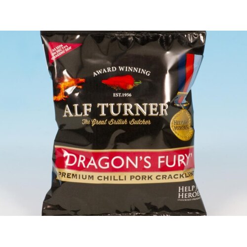 Alf Turner Dragon Fury Chilli Pork Scratchings 40g