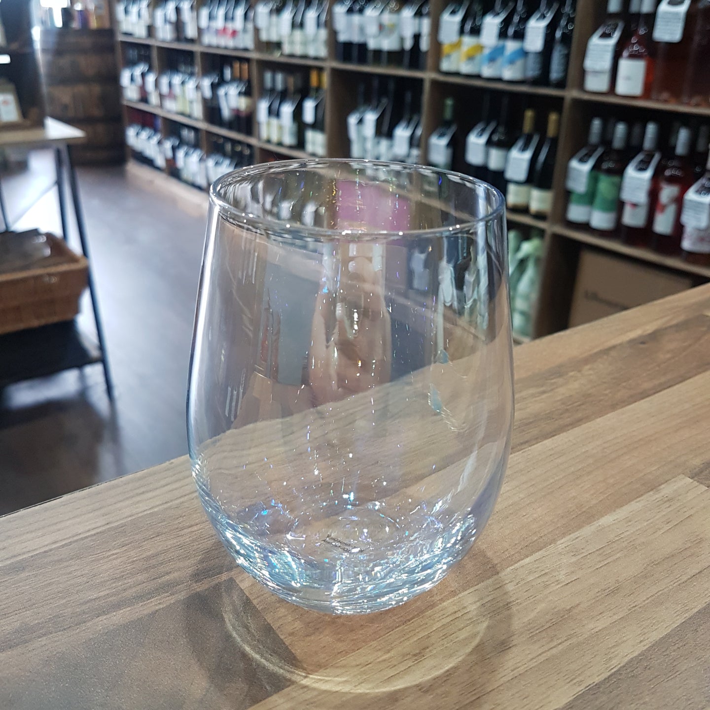 Stemless Gin Glass Iridescent