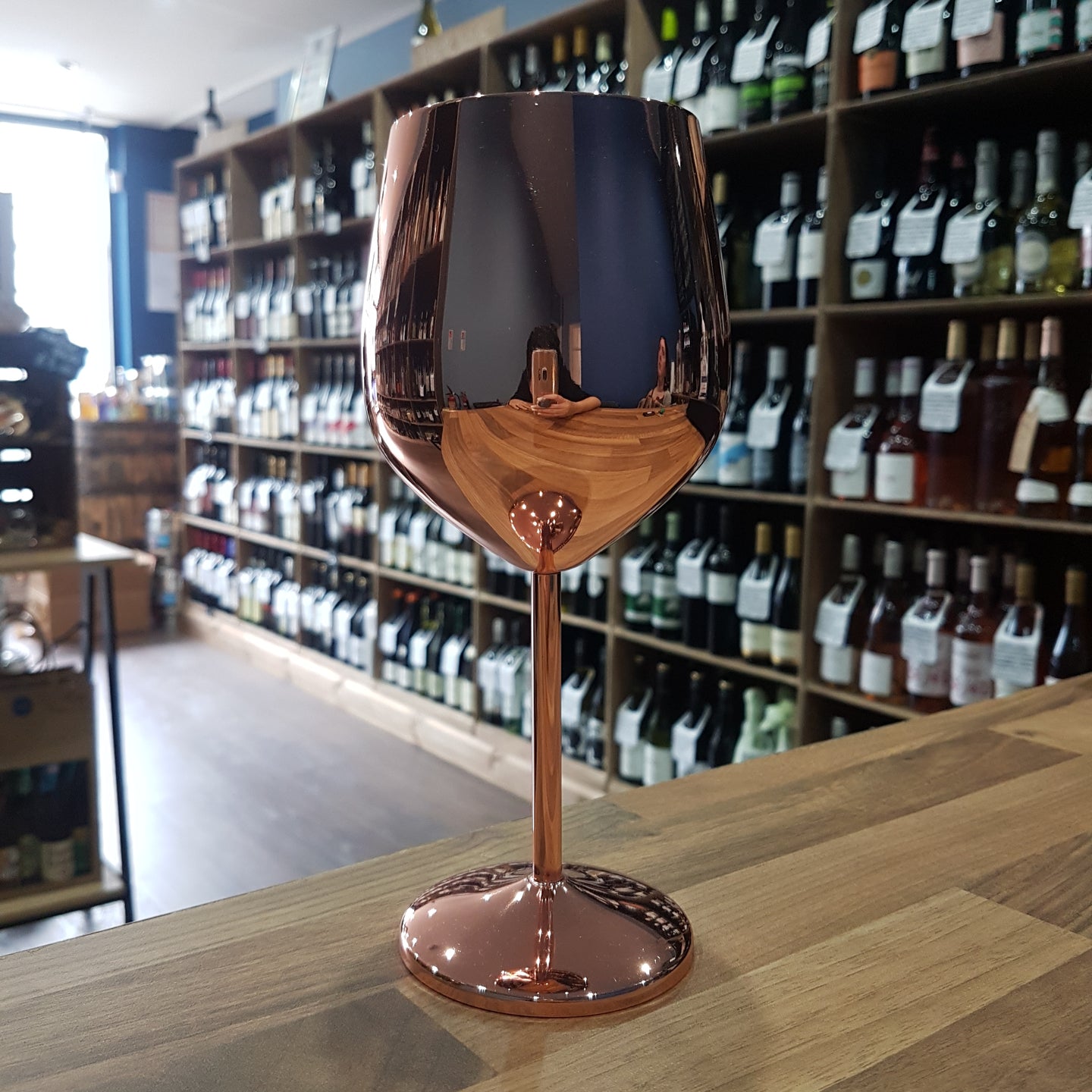 Wine Glass - Copper Finish