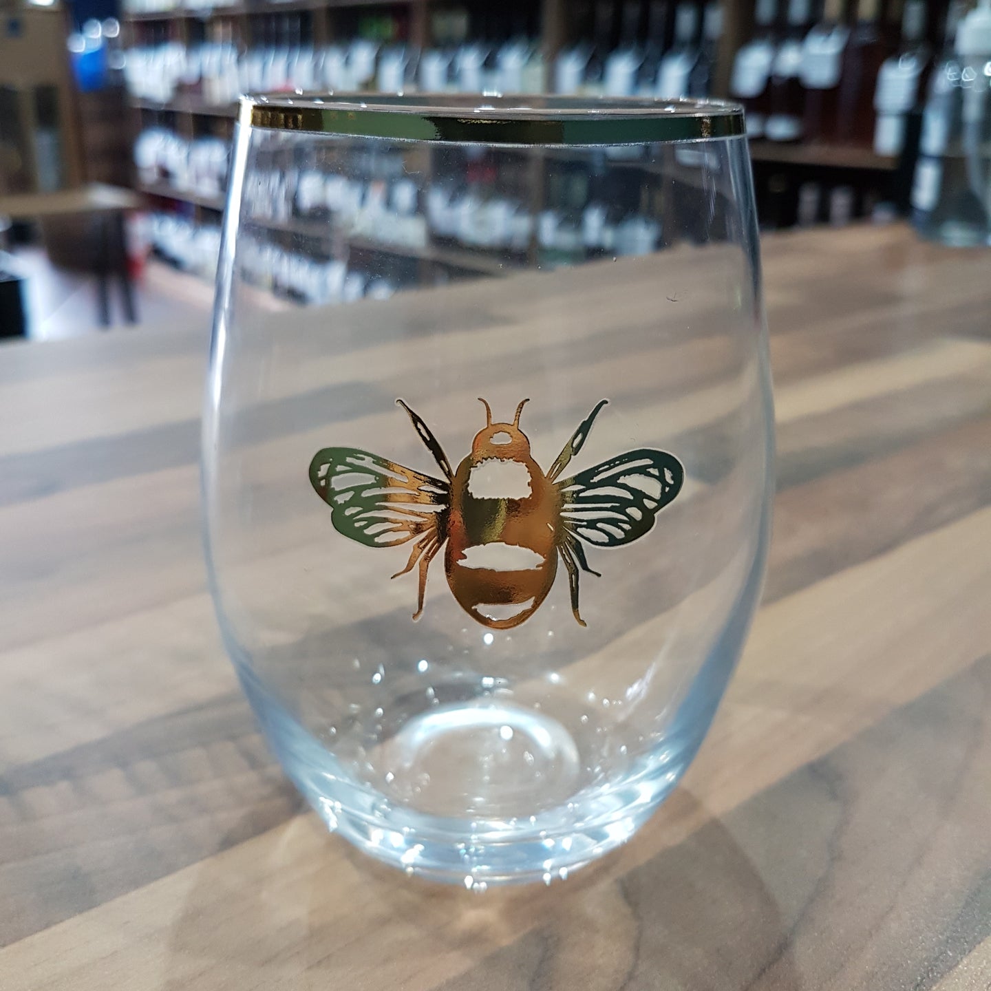 Stemless Bee Glass