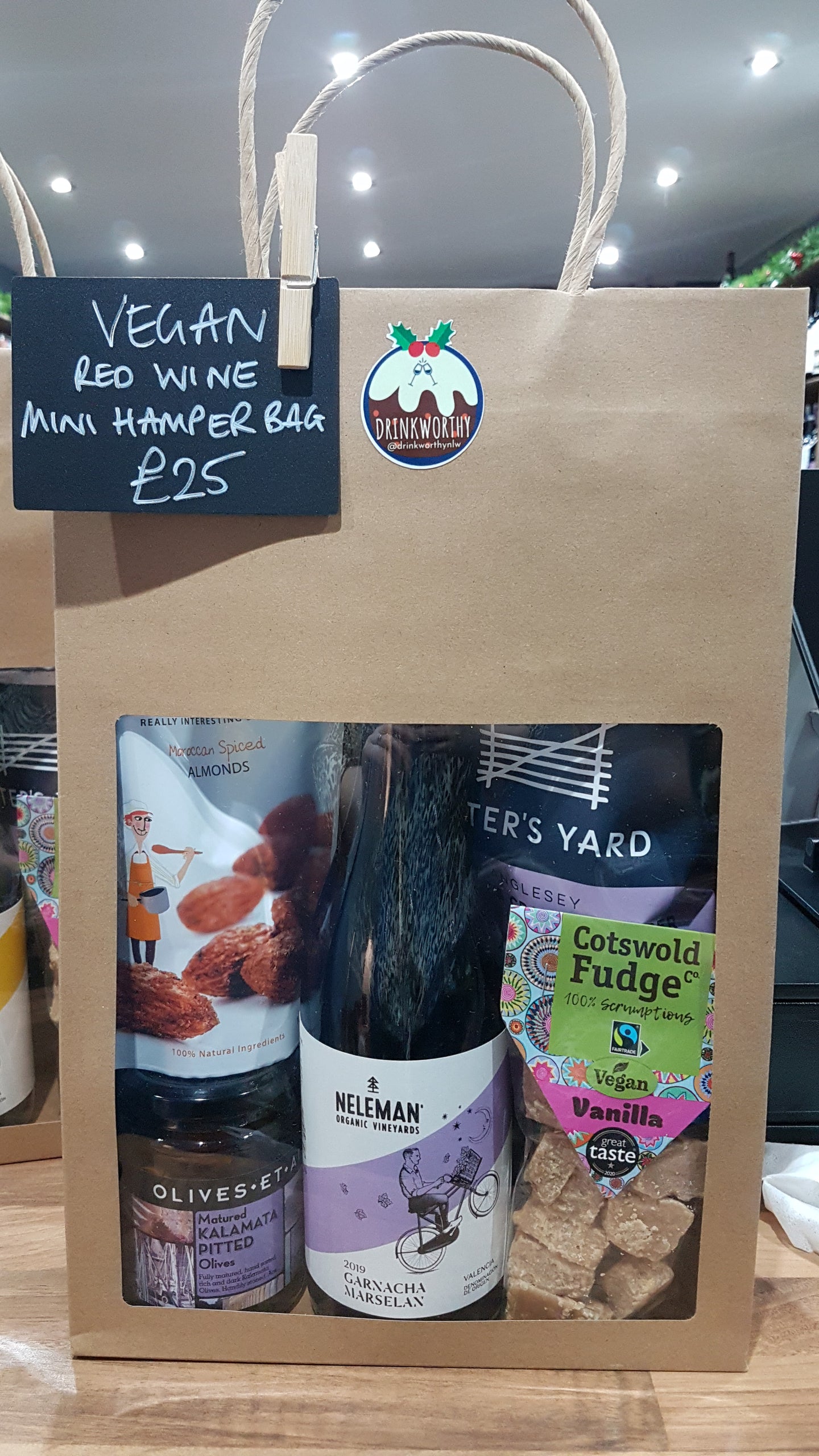 Vegan Red Wine Collection Bag